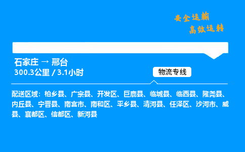 石家莊到邢臺物流專線-專業(yè)承攬石家莊至邢臺貨運(yùn)-保證時效